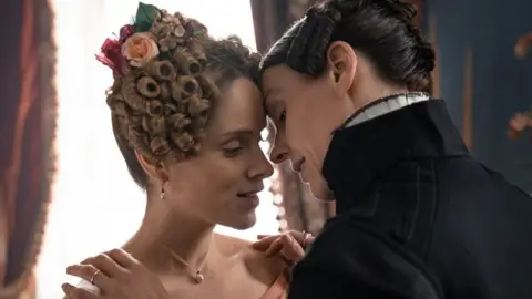 Lookout Point/HBO/Aimee Spinks/PA Suranne Jones (right) as Anne Lister and Sophie Rundle as Ann Walker