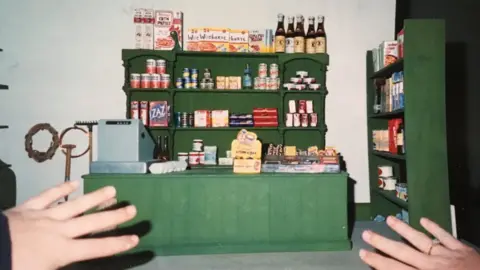 Rob Lee The model of Dilys Price's shop in Fireman Sam