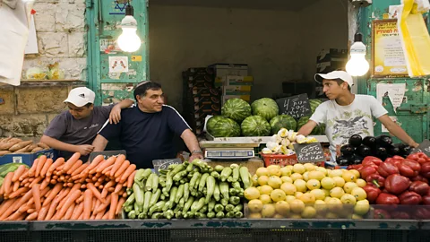 Stuart Freedman/Getty Images The earliest Zionist settlers promoted the creation of a unified food culture (Credit: Stuart Freedman/Getty Images)