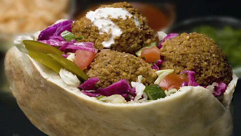 Photostock Israel/Getty Images Early Zionists adopted Palestinian dishes such as falafel (Credit: Photostock Israel/Getty Images)