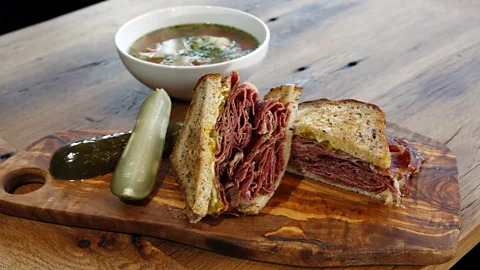 Boston Globe/Getty Images Only recently have Jewish Americans brought pastrami to Israel (Credit: Boston Globe/Getty Images)
