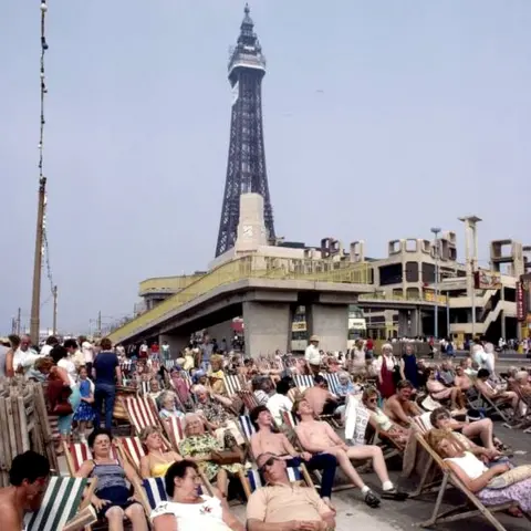 Getty Images Blackpool deckchairs