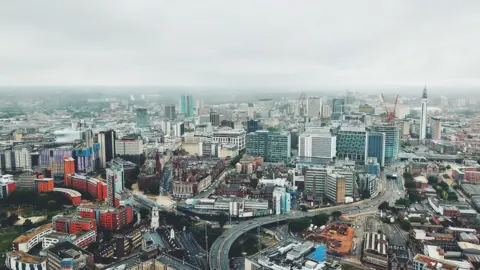 Getty Images Aerial view of Birmingham