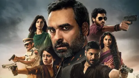 Amazon Prime Video A poster of the Amazon Prime Video web series 'Mirzapur'.