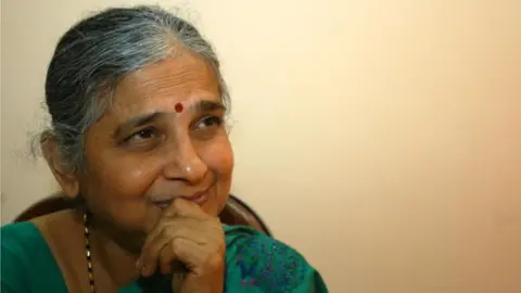 Getty Images Sudha Murthy, wife of Infosys founder NR Narayana