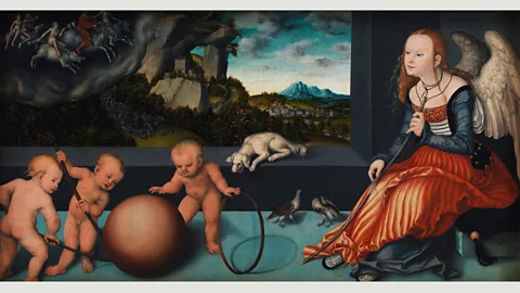 Alamy Many elements in Dürer’s engraving reappear in Melancholy (1532), a painting by Lucas Cranach the Elder (Credit: Alamy)